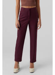 Pantalon chino rouge VERO MODA pour femme seconde vue