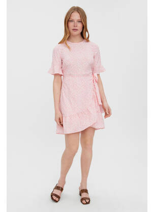 Robe courte rose VERO MODA femme