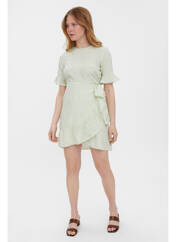 Robe courte vert VERO MODA pour femme seconde vue