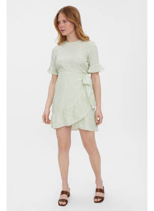 Robe courte vert VERO MODA femme