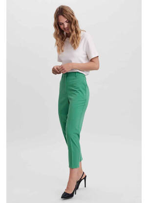 Pantalon slim vert VERO MODA femme