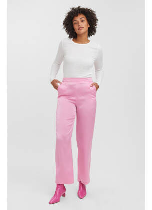 Pantalon droit rose VERO MODA femme