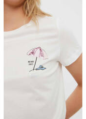 T-shirt blanc VERO MODA pour femme seconde vue