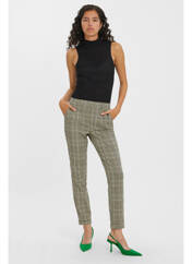 Pantalon droit marron VERO MODA pour femme seconde vue