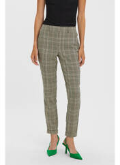 Pantalon droit marron VERO MODA pour femme seconde vue