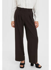 Pantalon chino marron VERO MODA pour femme seconde vue