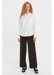 Pantalon chino marron VERO MODA pour femme seconde vue