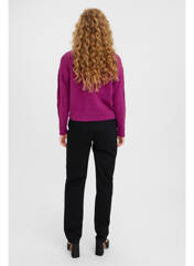 Gilet manches longues violet VERO MODA pour femme seconde vue