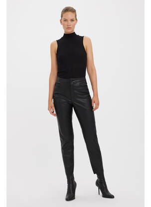 Pantalon slim noir VERO MODA femme
