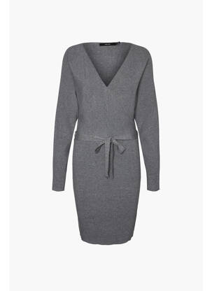 Robe mi-longue gris VERO MODA femme