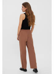 Pantalon droit marron VERO MODA pour femme seconde vue