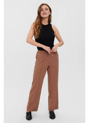 Pantalon droit marron VERO MODA femme