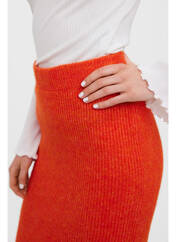 Jupe mi-longue rouge VERO MODA pour femme seconde vue