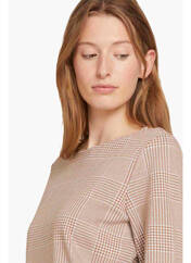 T-shirt beige TOM TAILOR pour femme seconde vue