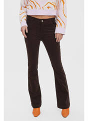 Pantalon flare marron VERO MODA pour femme seconde vue