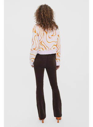 Pantalon flare marron VERO MODA femme