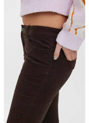 Pantalon flare marron VERO MODA pour femme seconde vue