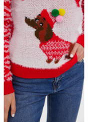 Pull rouge VERO MODA pour femme seconde vue