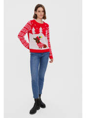 Pull rouge VERO MODA pour femme seconde vue