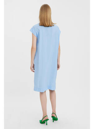 Robe mi-longue bleu VERO MODA femme