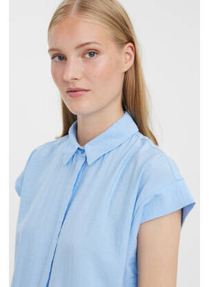 Robe mi-longue bleu VERO MODA femme