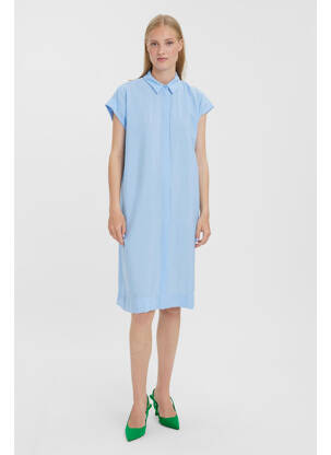 Robe mi-longue bleu VERO MODA femme