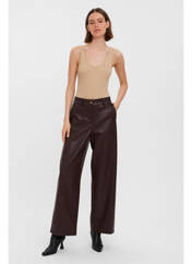 Pantalon large marron VERO MODA pour femme seconde vue