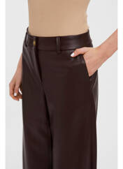 Pantalon large marron VERO MODA pour femme seconde vue