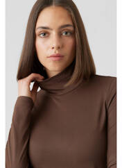 Polo marron VERO MODA pour femme seconde vue