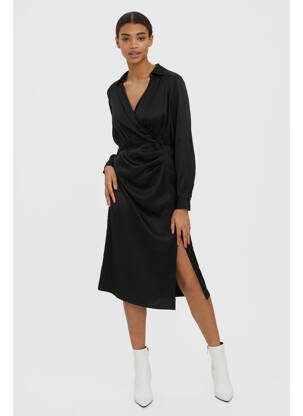 Robe mi-longue noir VERO MODA femme