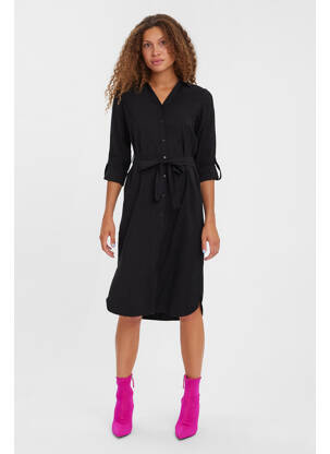 Robe mi-longue noir VERO MODA femme