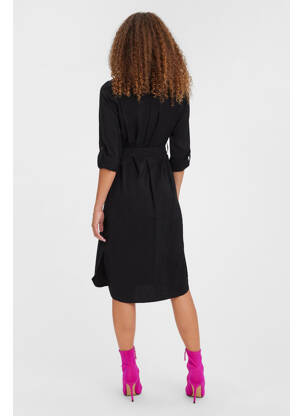 Robe mi-longue noir VERO MODA femme