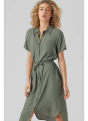 Robe mi-longue vert VERO MODA pour femme seconde vue
