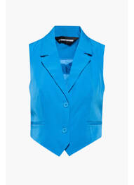 Gilet sans manche bleu SOMETHING NEW femme