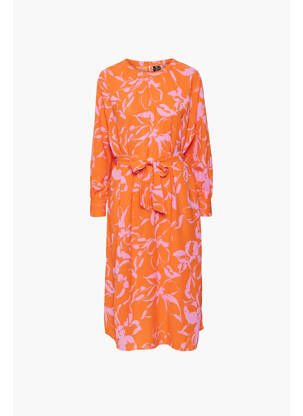 Robe longue orange VERO MODA femme