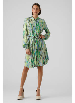 Robe mi-longue vert VERO MODA femme