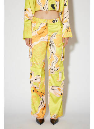 Pantalon chino jaune SOMETHING NEW femme