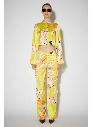 Pantalon chino jaune SOMETHING NEW femme