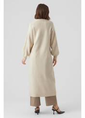 Gilet manches longues beige VERO MODA pour femme seconde vue