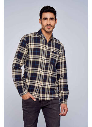 Chemise manches longues bleu TOM TAILOR pour homme