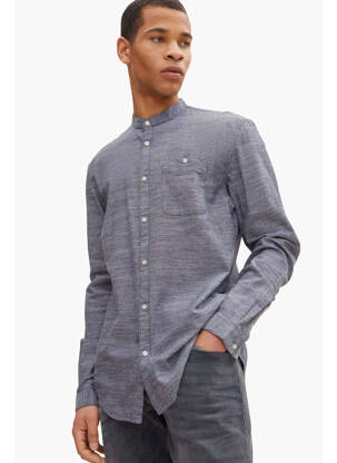 Chemise manches longues bleu TOM TAILOR pour homme
