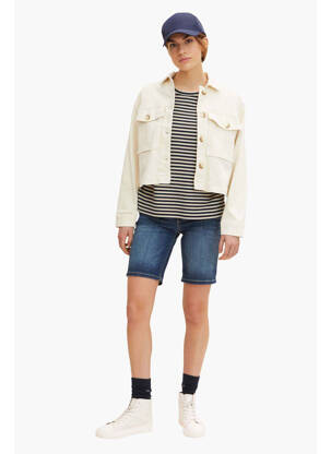 Bermuda bleu TOM TAILOR femme