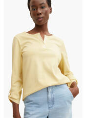 T-shirt jaune TOM TAILOR pour femme seconde vue