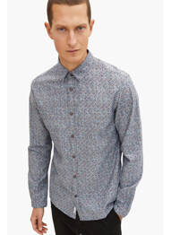 Chemise manches longues gris TOM TAILOR homme