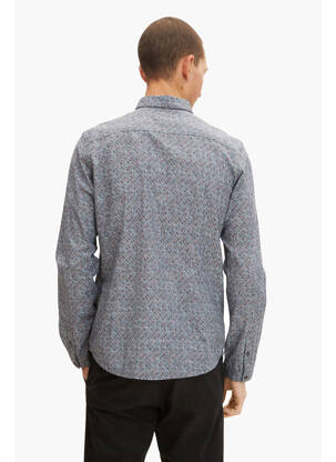 Chemise manches longues gris TOM TAILOR homme