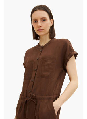 Blouse marron TOM TAILOR femme