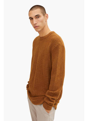 Pull marron TOM TAILOR homme