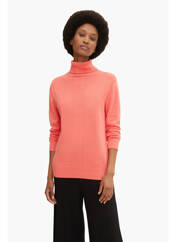 Pull col roulé rose TOM TAILOR pour femme seconde vue