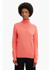 Pull col roulé rose TOM TAILOR pour femme seconde vue