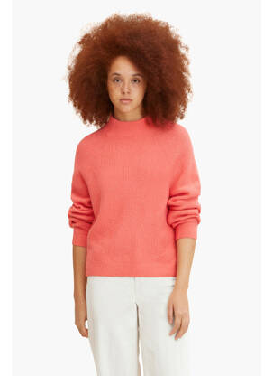 Pull col roulé rose TOM TAILOR femme